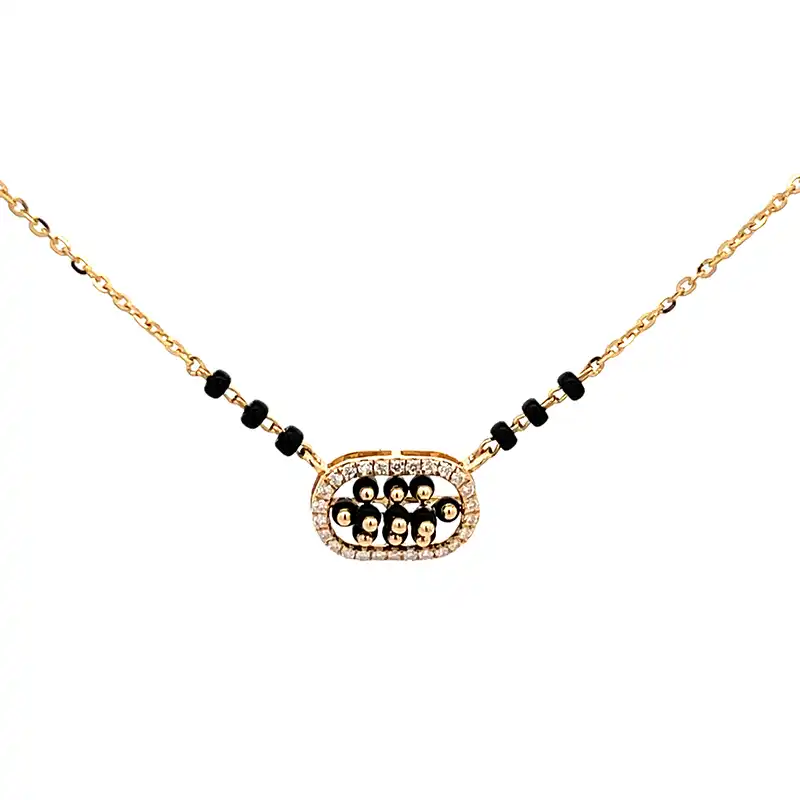 Minimalist Gold Diamond Mangalsutra